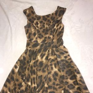 Mini cheetah dress. Sexy and sliming